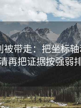 51大赛别被带走：把坐标轴动了没写清再把证据按强弱排